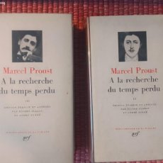 Libros de segunda mano: A LA RECHERCHE DU TEMPS PERDU. MARCEL PROUST. VOLS II Y III. GALLIMARD 1981.