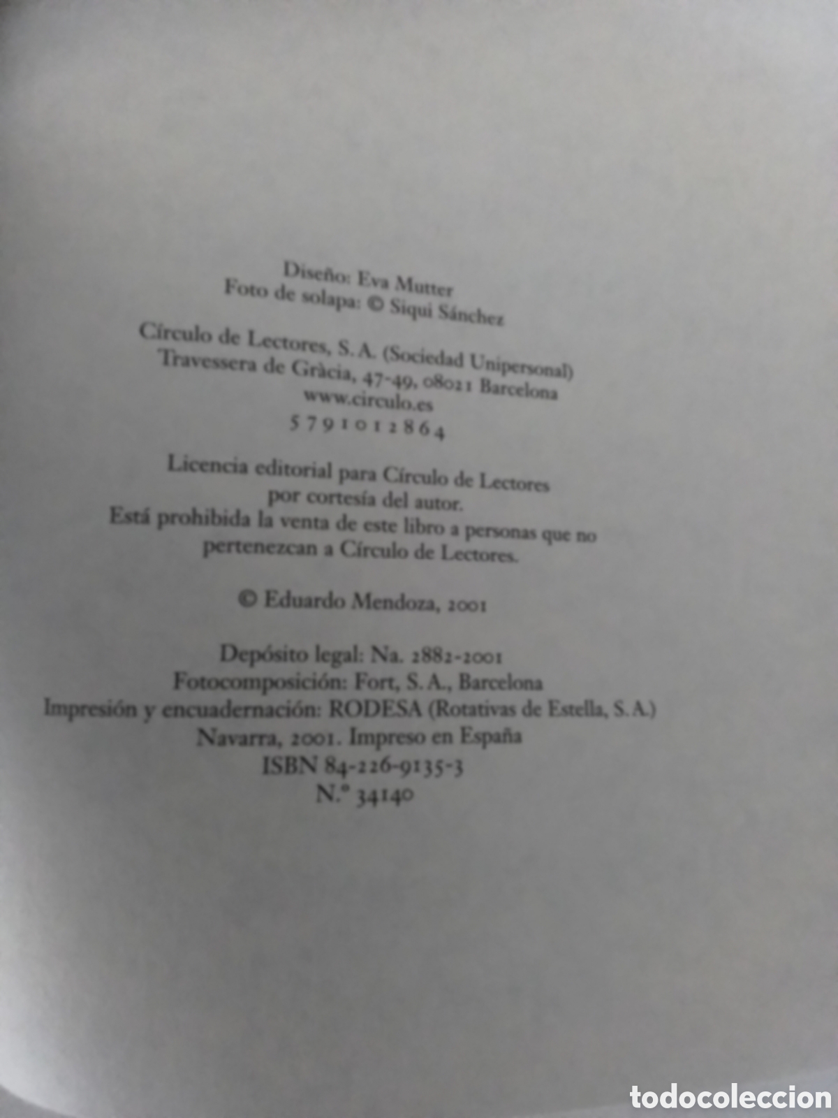 Libros de segunda mano: Libro Eduardo Mendoza - Foto 6