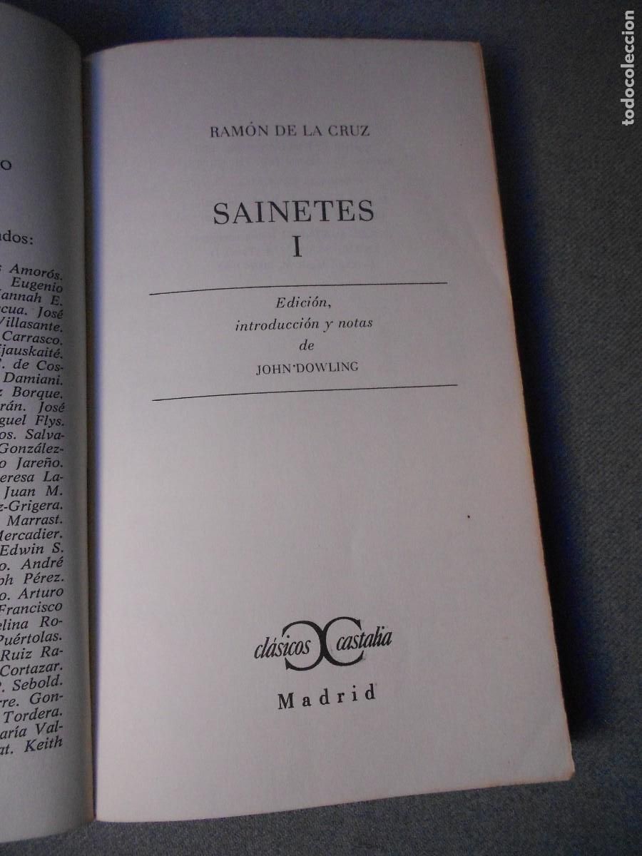 Libros de segunda mano: SAINETES I - Foto 3