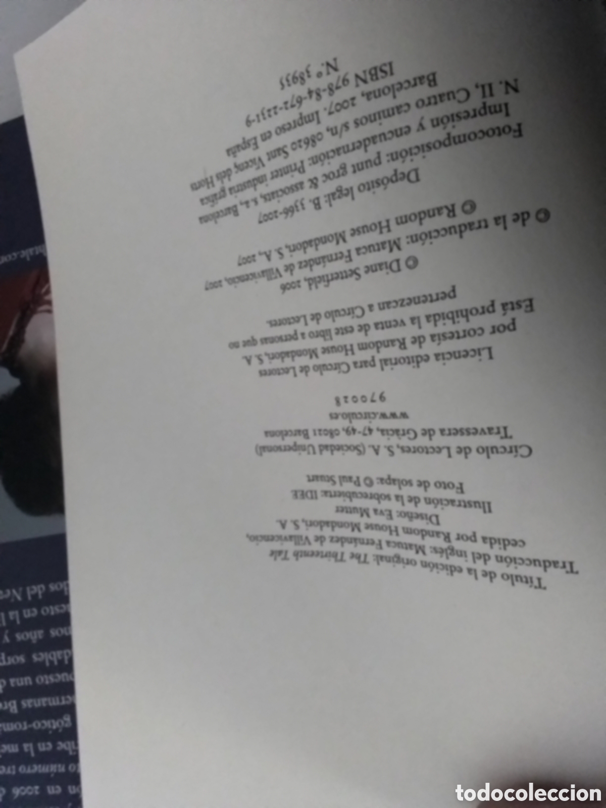 Libros de segunda mano: Libro Diane Setterfield - Foto 2
