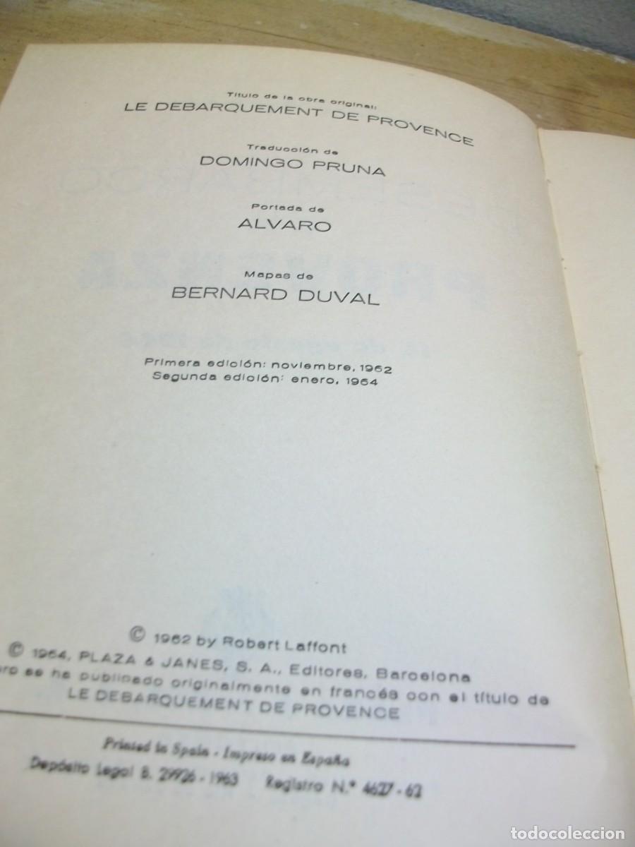Libros de segunda mano: EL DESEMBARCO DE PROVENZA de JACQUES ROBICHON - Foto 3