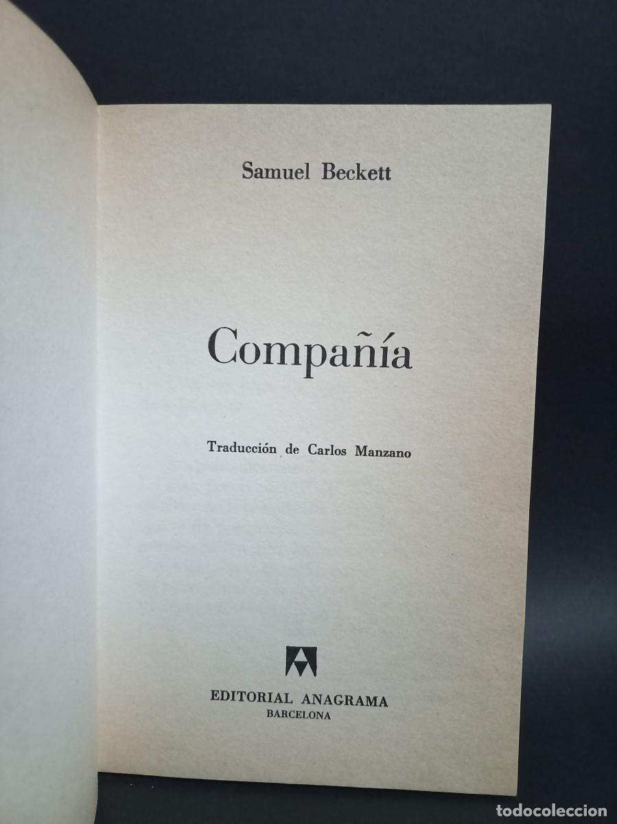 Libros de segunda mano: Samuel Beckett - Compa&ntilde;&iacute;a - 1999 - Foto 2
