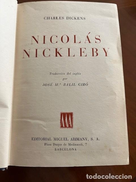 Libros de segunda mano: CHARLES DICKENS NICOL&Aacute;S NICKLEBY - Foto 5