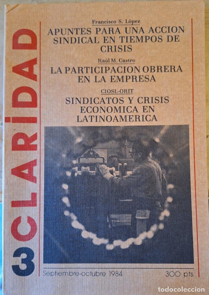 Libri di seconda mano: CLARIDAD N&ordm; 3. SEPTIEMBRE - OCTUBRE 1984. -