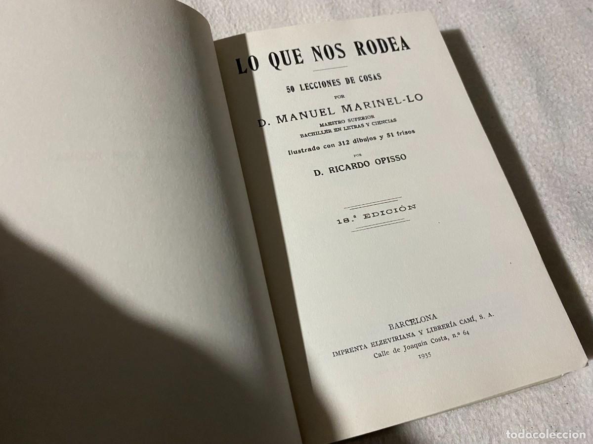 Libros de segunda mano: LO QUE NOS RODEA. MANUEL MARINEL-LO - Foto 5