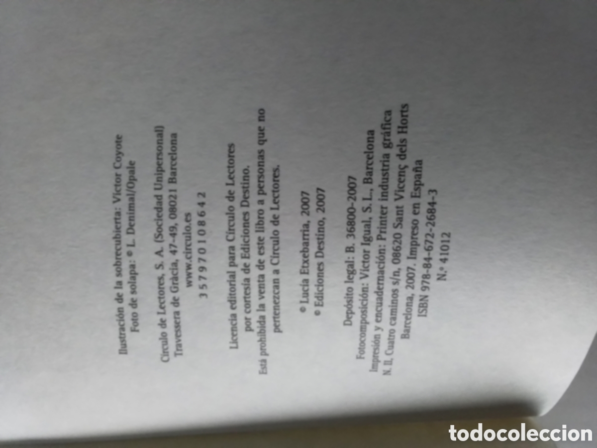 Libros de segunda mano: Libro Luc&iacute;a Etxebarria - Foto 4