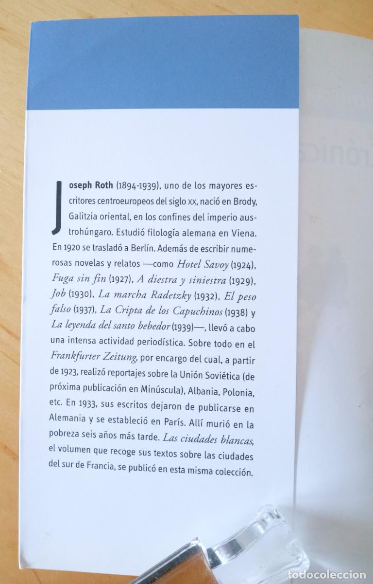 Libros de segunda mano: JOSEPH ROTH CRONICAS BERLINESAS - Foto 3
