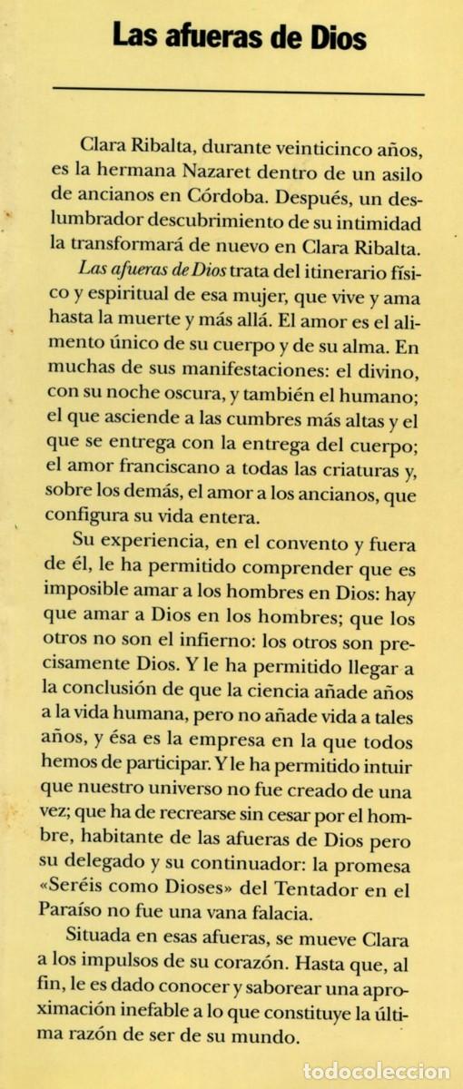 Libros de segunda mano: LAS AFUERAS DE DIOS, de ANTONIO GALA. - Foto 3