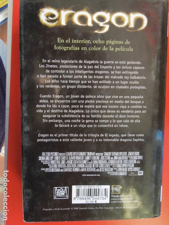 Libros de segunda mano: ERAGON -CHRISTOPHER PAOLINI - ROCA EDITORIAL 1&ordf; EDICI&Oacute;N 2006. - Foto 2