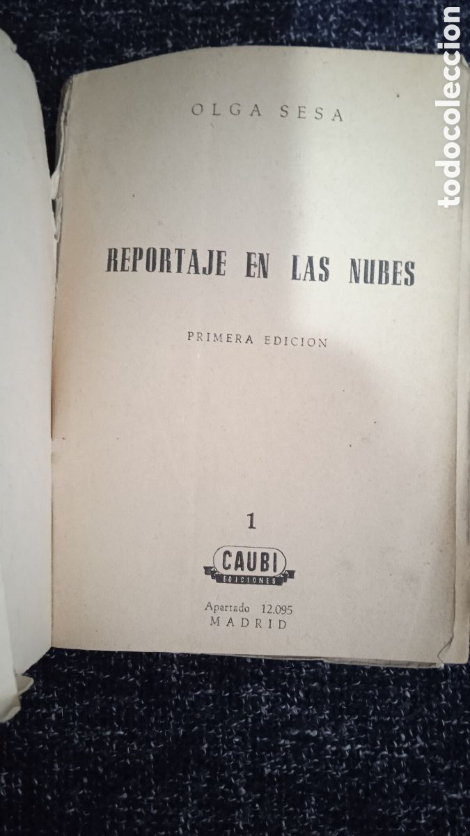 Libros de segunda mano: REPORTAJE EN LAS NUBES / OLGA SESA. - Foto 2