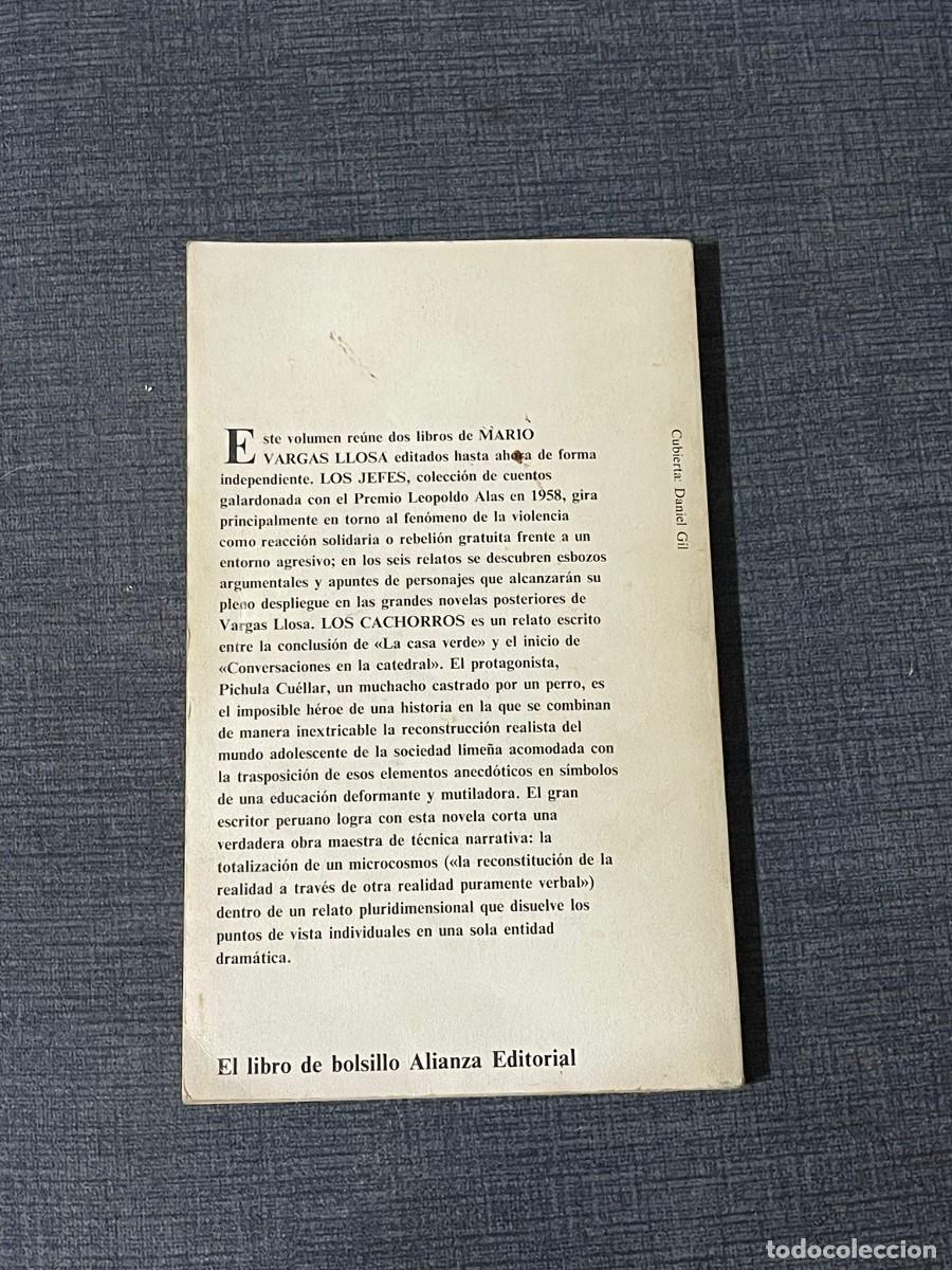 Libros de segunda mano: LIBRO LOS JEFES, LOS CACHORROS- MARIO VARGAS LLOSA - Foto 2