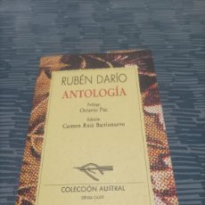 Libri di seconda mano: ANTOLOGÍA, RUBEN DARIO,ESPASA CALPE,1992,236 PAG.