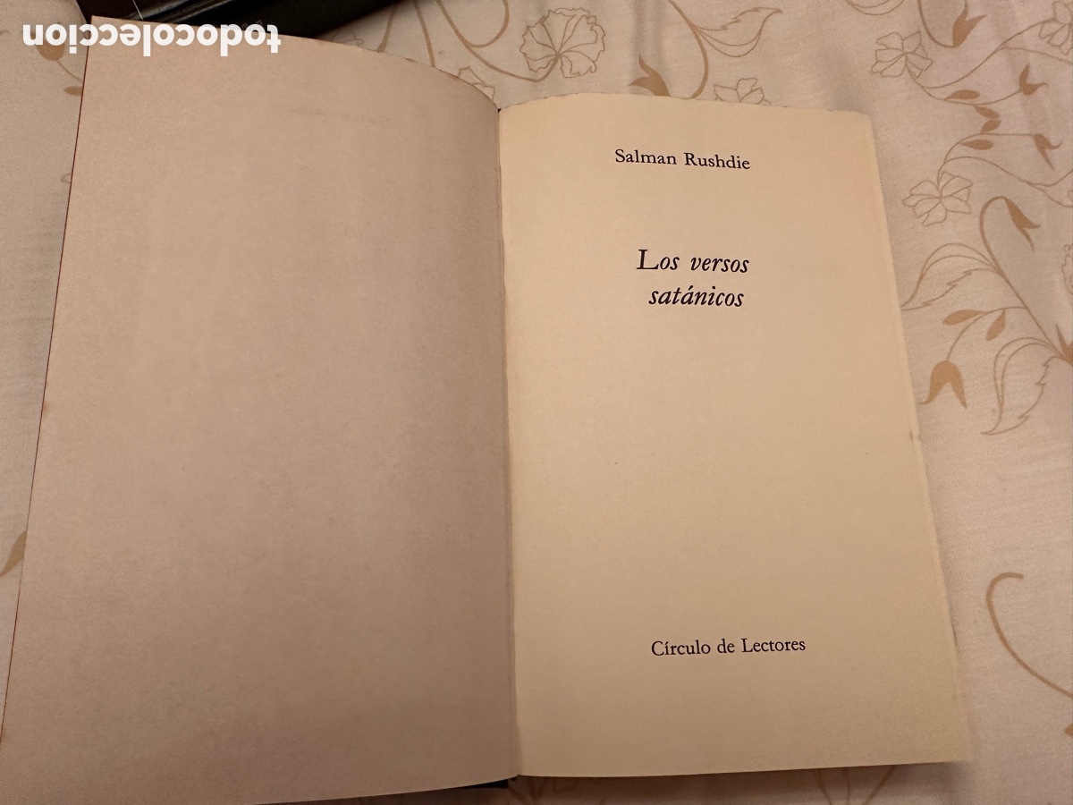 Libros de segunda mano: Versos sat&aacute;nicos Salman Rusdie - Foto 5