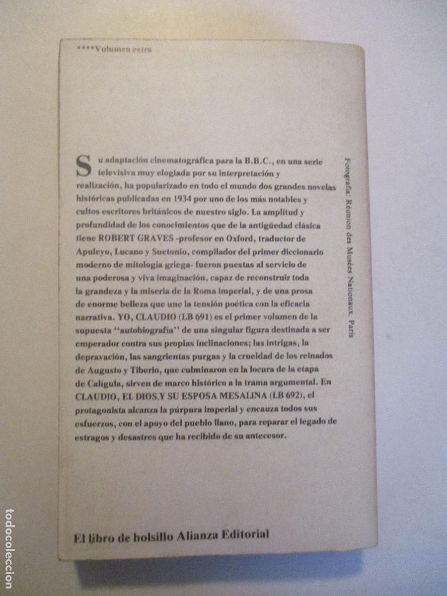 Libros de segunda mano: ROBERT GRAVES Claudio, el dios W24465 BIS - Foto 2