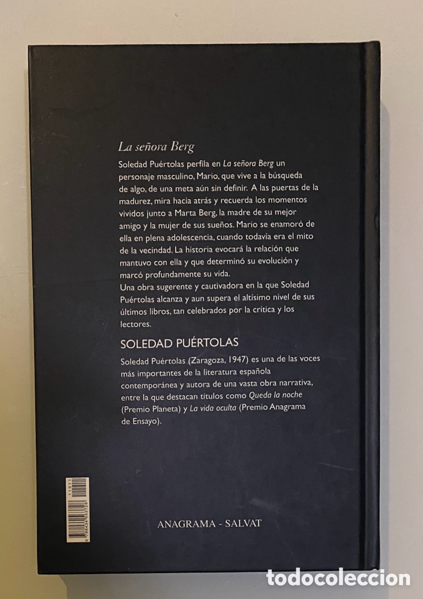 Libros de segunda mano: La se&ntilde;ora Berg - PU&Eacute;RTOLAS, Soledad - Foto 2
