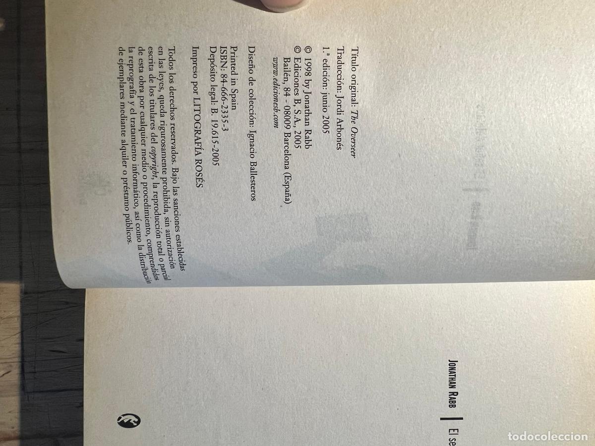 Libros de segunda mano: El se&ntilde;or del caos - Jonathan Rabb - Foto 2