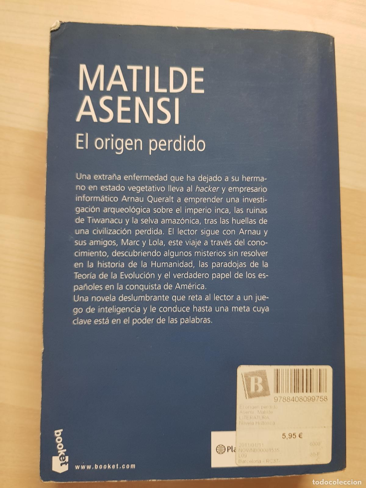 Libros de segunda mano: El origen perdido - Matilde Asensi - Foto 5