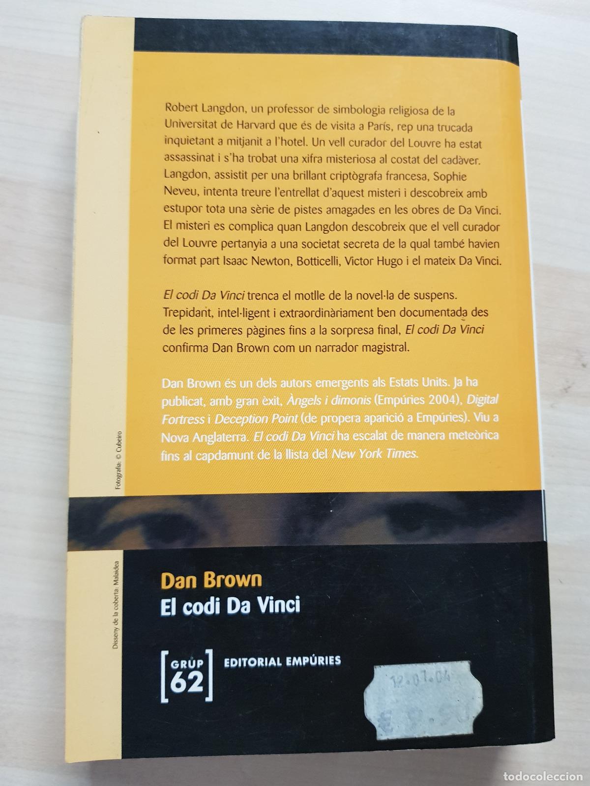 Libros de segunda mano: El codi Da Vinci - Dan Brown - Foto 2