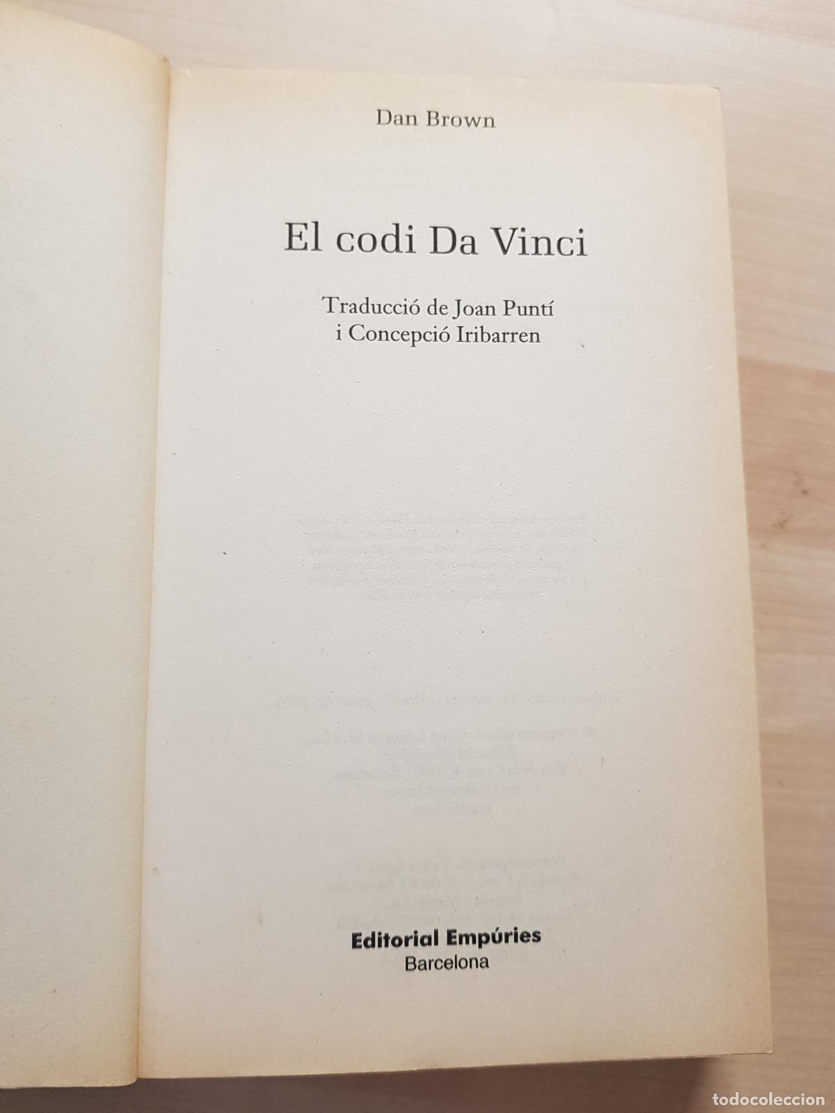 Libros de segunda mano: El codi Da Vinci - Dan Brown - Foto 5