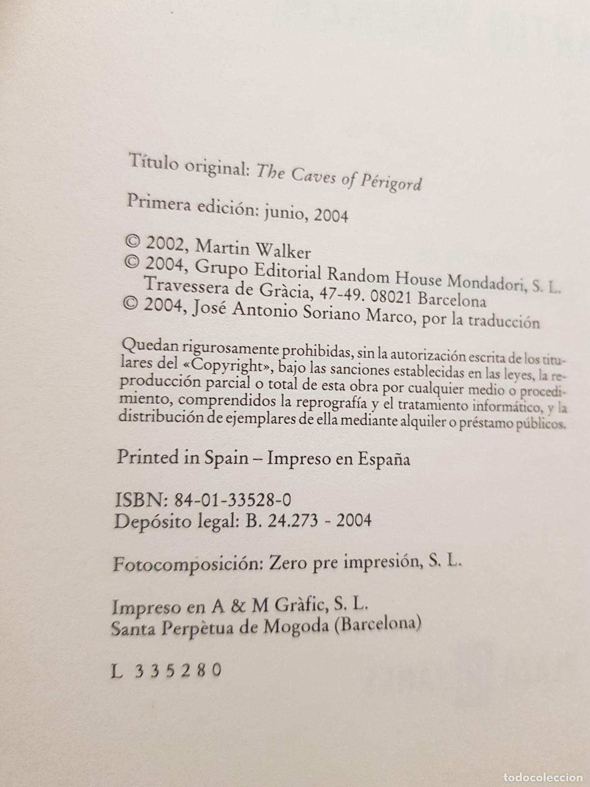 Libros de segunda mano: Las cuevas de p&eacute;rigord - Martin Walker - Foto 4