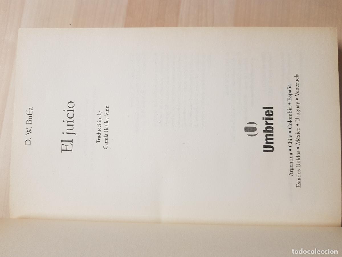 Libros de segunda mano: El juicio - D. W. Buffa - Foto 2