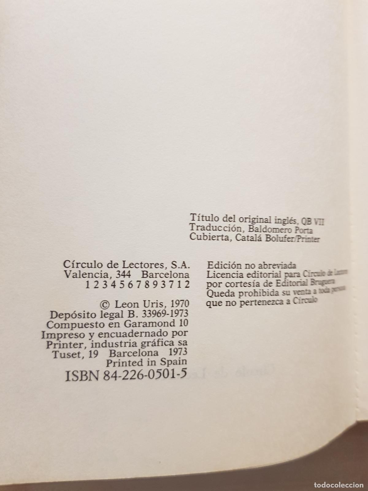 Libros de segunda mano: QB VII - Leon Uris - Foto 4