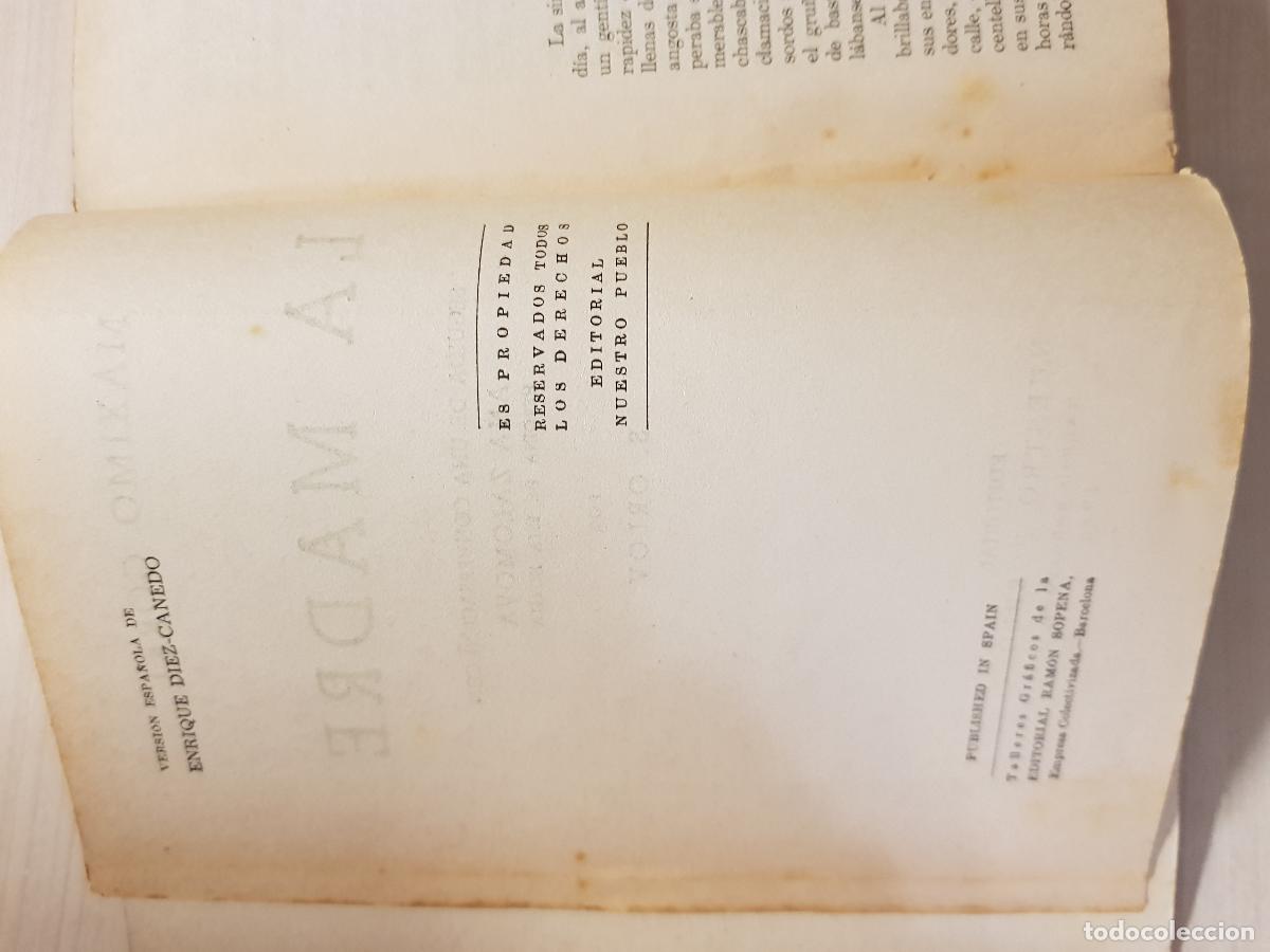Libros de segunda mano: La madre - Maximo Gorki - Foto 3