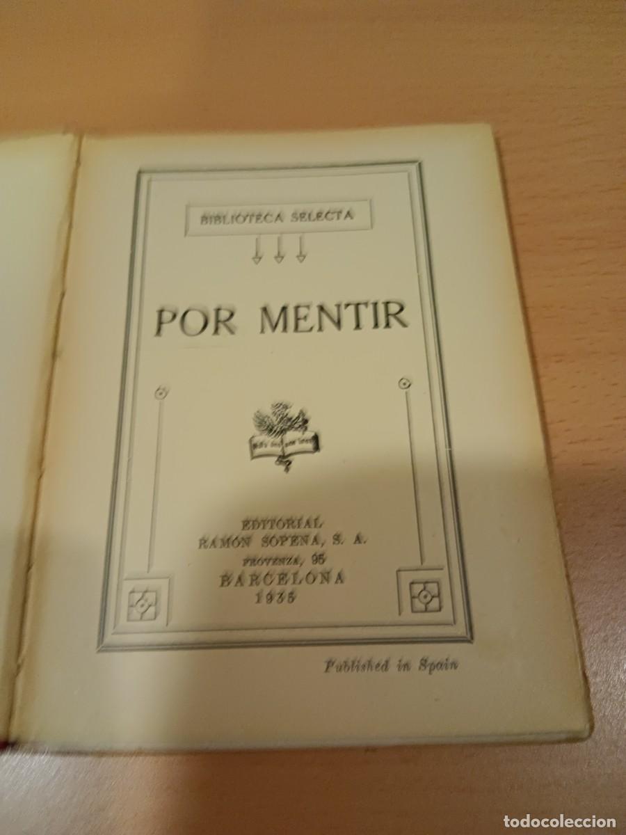 Libros de segunda mano: POR MENTIR - Foto 2