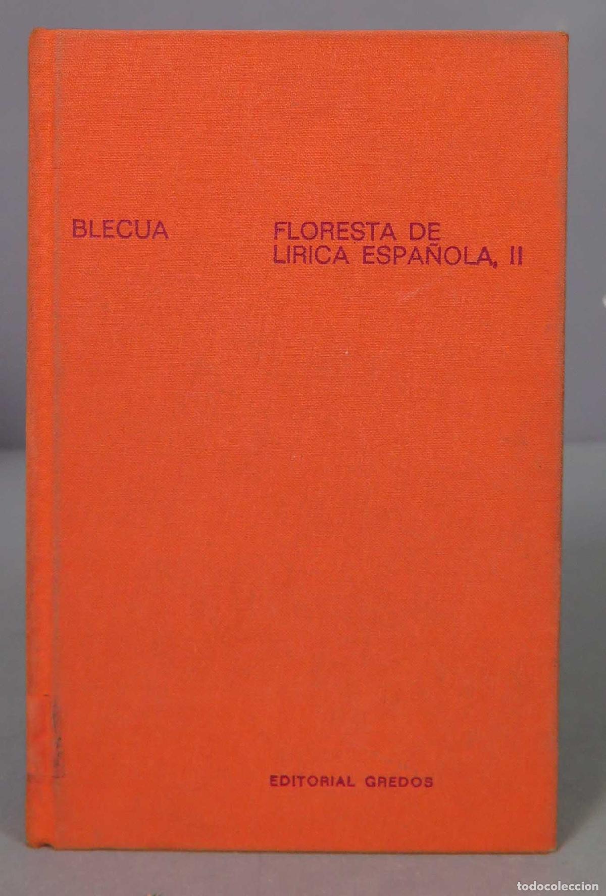 Second hand books: Floresta de l&iacute;rica espa&ntilde;ola, Tomo II