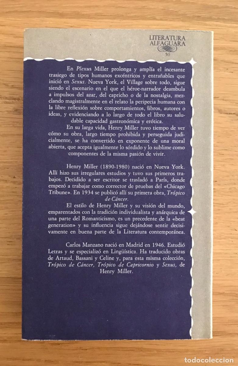 Libros de segunda mano: Plexus. La crucifixi&oacute;n rosada 2. - Foto 2