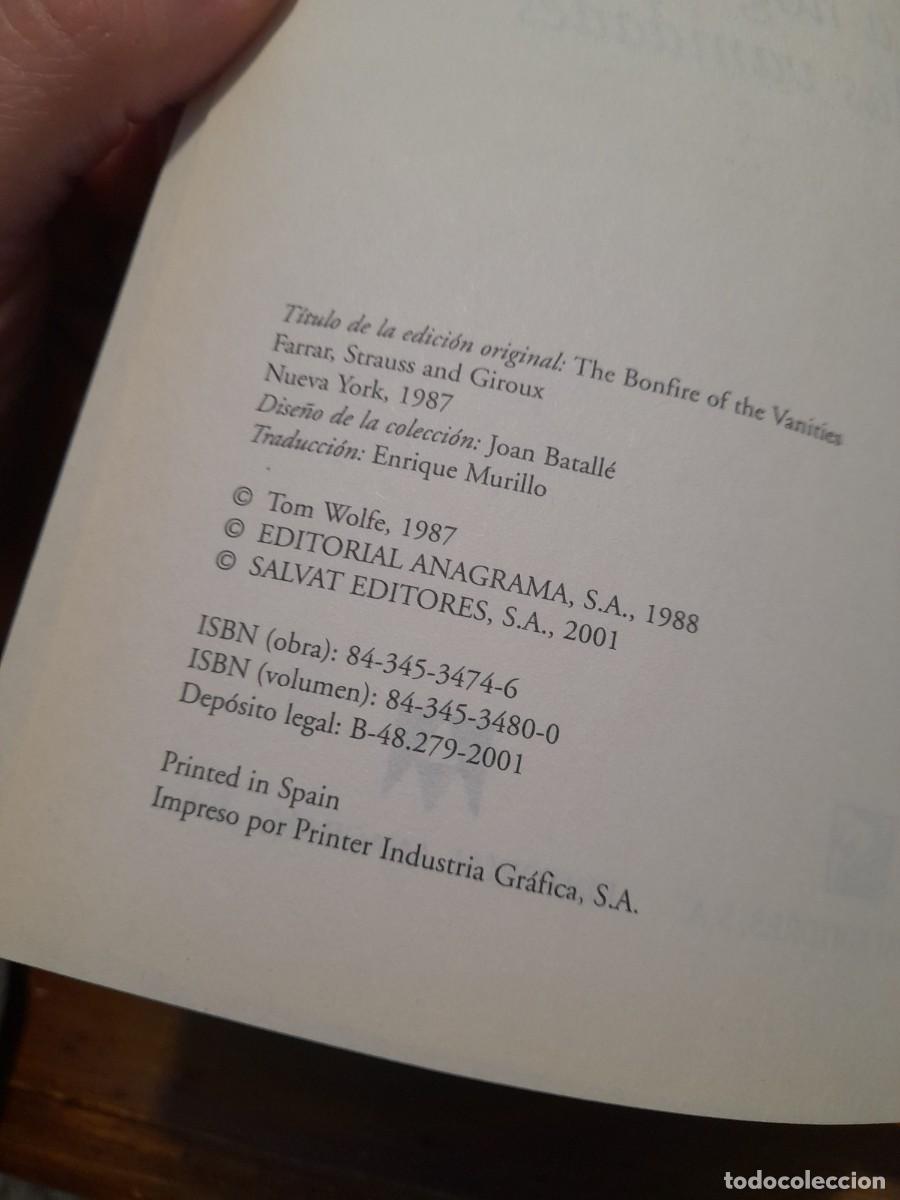 Libros de segunda mano: Libro La hoguera de las vanidades Tom Wolfe - Foto 2