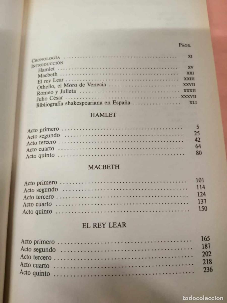 Libros de segunda mano: SHAKESPEARE (RICARDO III - TRAGEDIAS) - Foto 2
