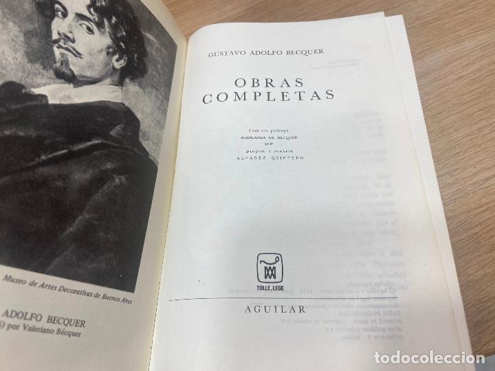 Libros de segunda mano: BECQUER . OBRAS COMPLETAS. AGUILAR. 1973. - Foto 3