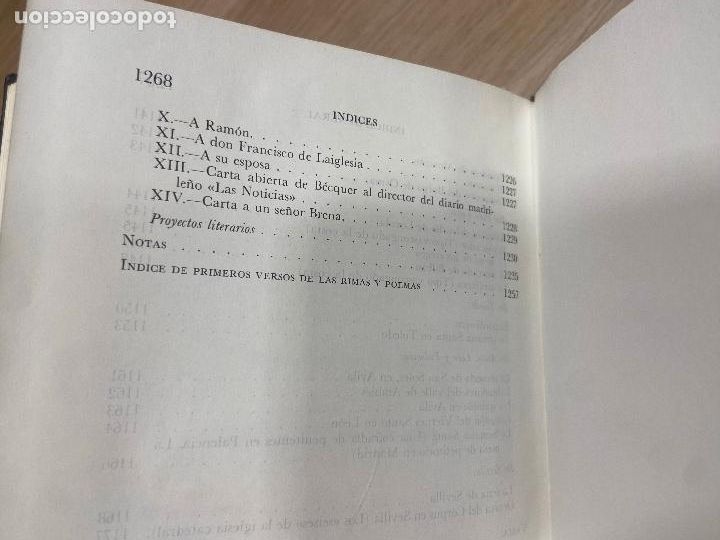 Libros de segunda mano: BECQUER . OBRAS COMPLETAS. AGUILAR. 1973. - Foto 10