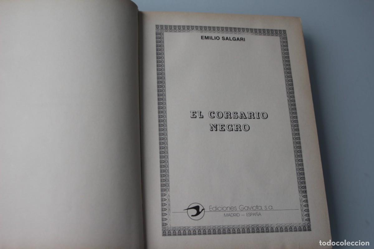 Libros de segunda mano: EL CORSARIO NEGRO EMILIO SALGARI VERSION INTEGRA - Foto 2