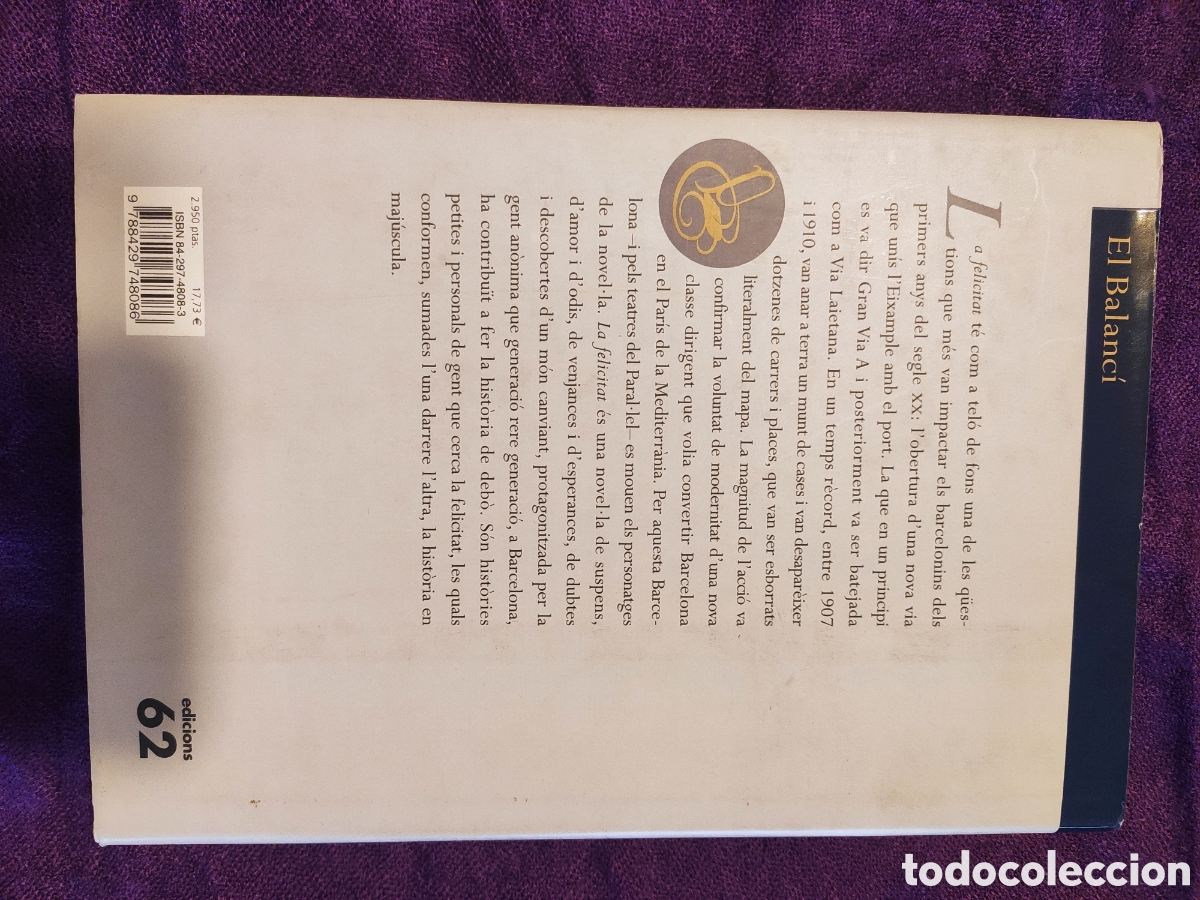 Libros de segunda mano: Libro LA FELICITAT (catal&aacute;n) - Foto 2