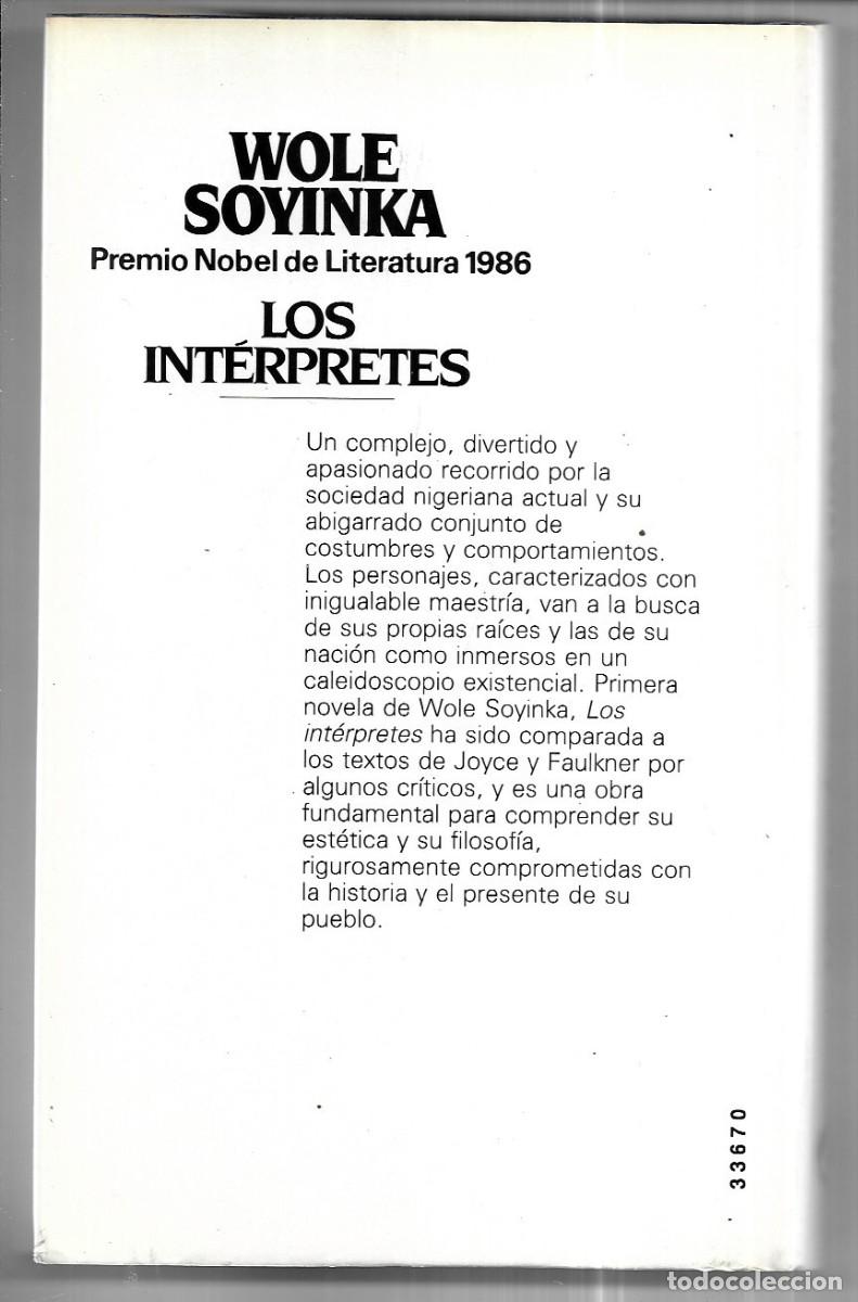 Libros de segunda mano: Wole Soyinka . Los int&eacute;rpretes - Foto 2