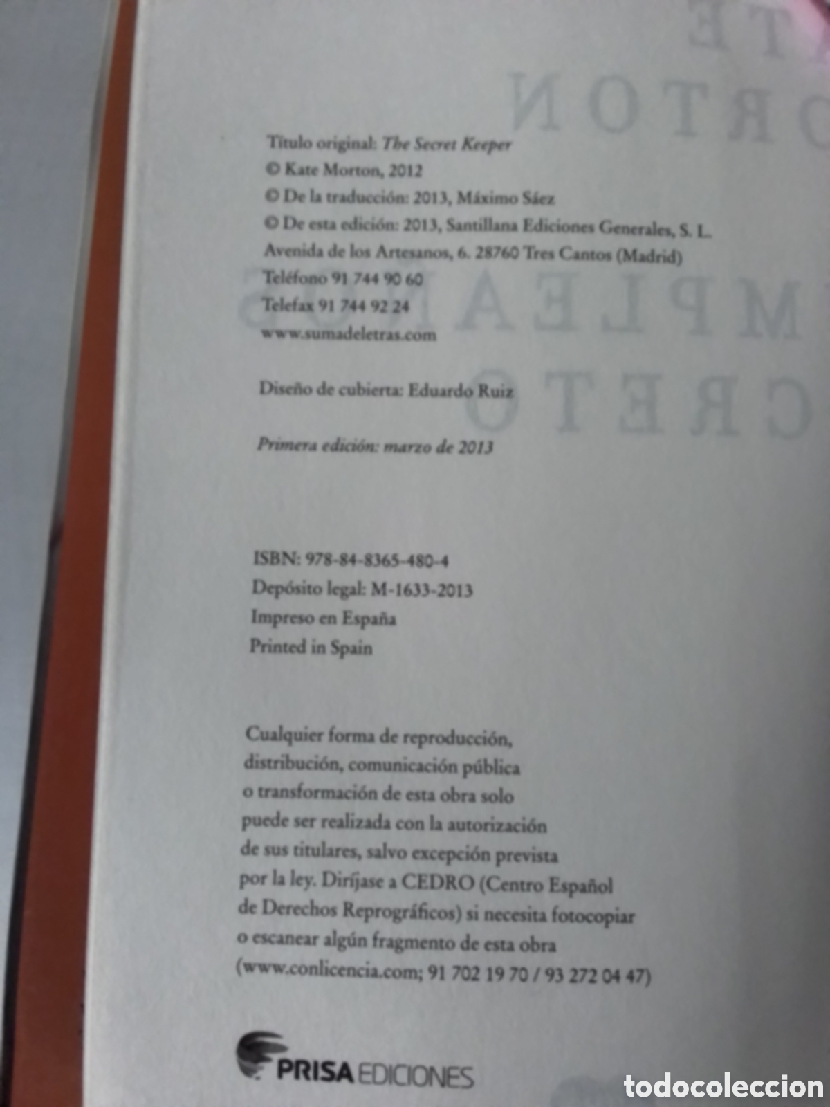 Libros de segunda mano: Libro Kate Morton - Foto 4