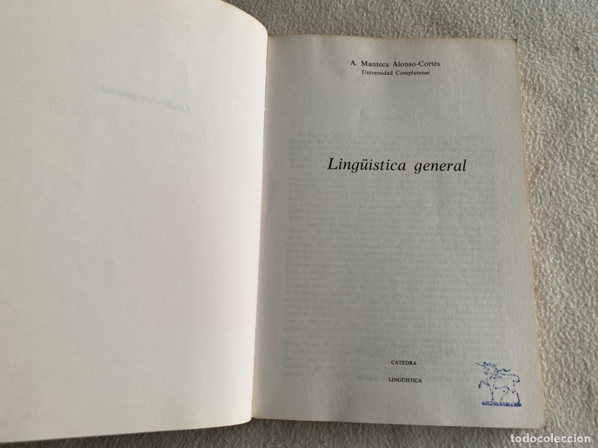 Libros de segunda mano: Ling&uuml;&iacute;stica general, A. Manteca Alonso-Cort&eacute;s, ed. C&aacute;tedra - Foto 4