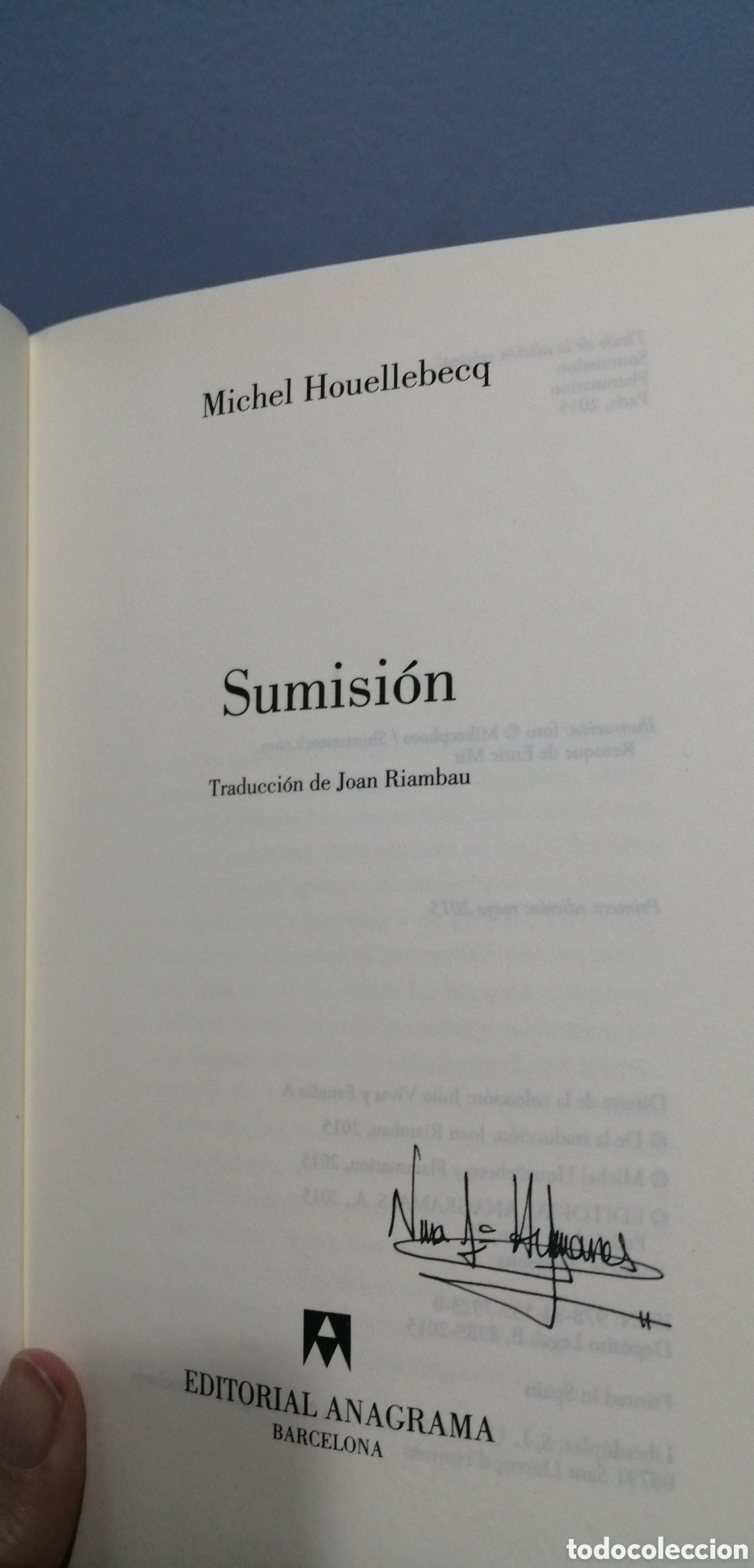 Libros de segunda mano: Sumisi&oacute;n Houellebecq Anagrama - Foto 6