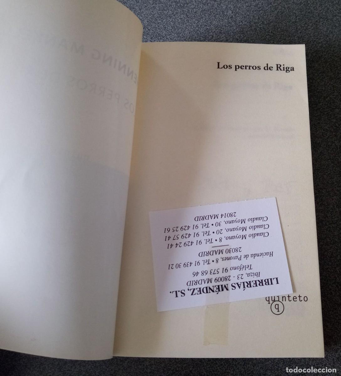 Libros de segunda mano: Los Perros De Riga Henning Mankell - Foto 3