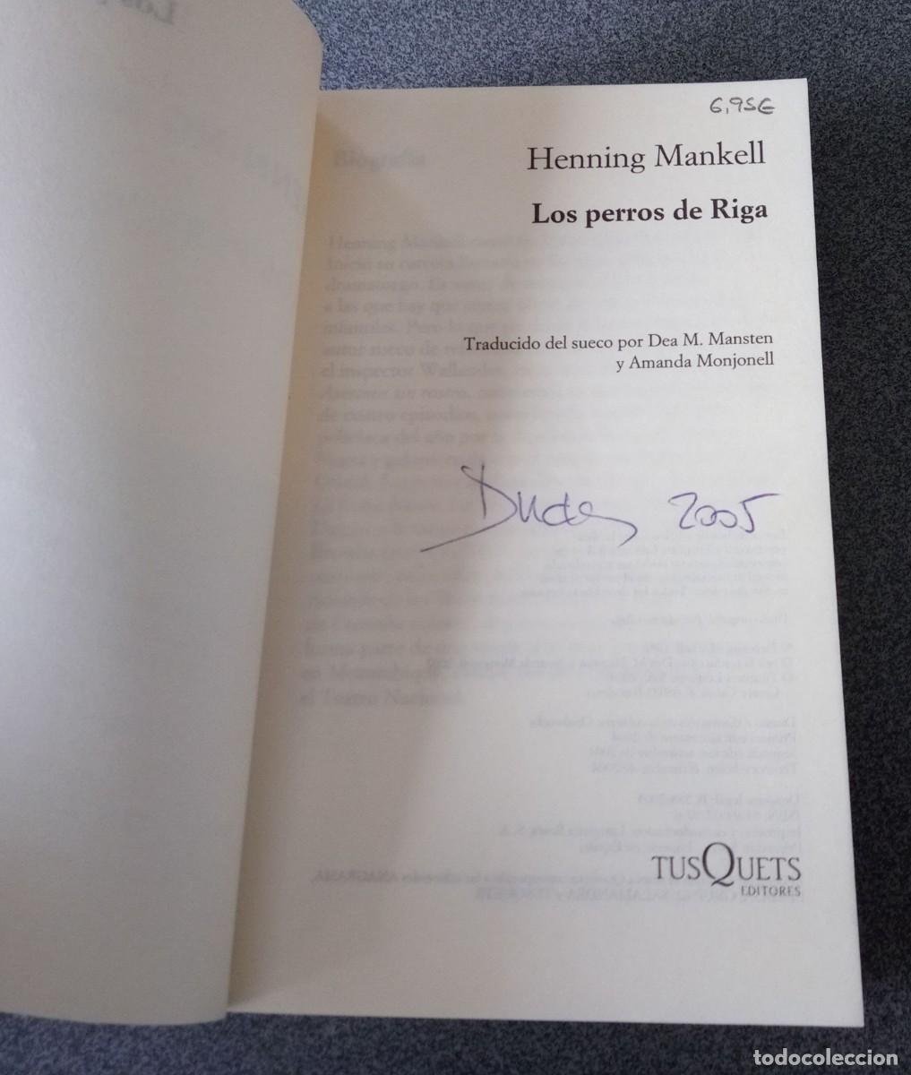 Libros de segunda mano: Los Perros De Riga Henning Mankell - Foto 4