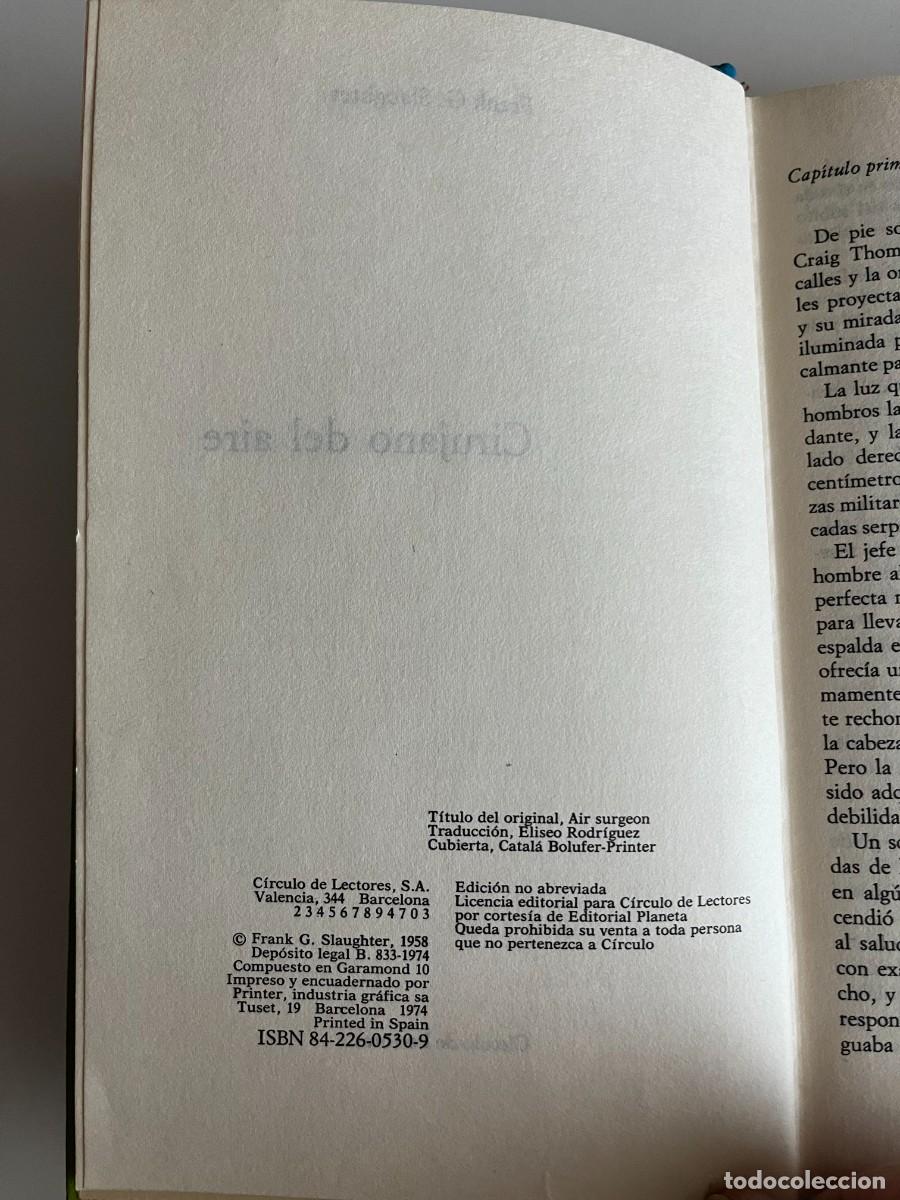 Libros de segunda mano: CIRUJANO DEL AIRE- FRANK G. SLAUGHTER - Foto 2