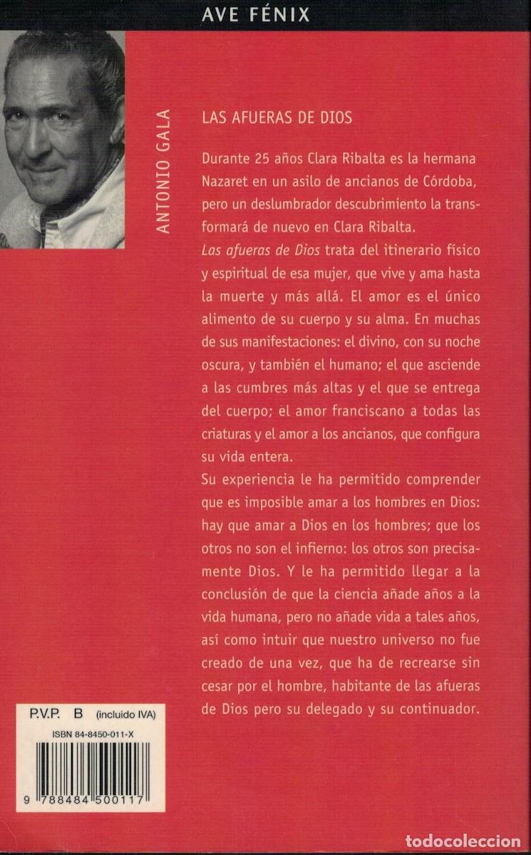 Libros de segunda mano: Antonio Gala, Las afueras de Dios - Foto 2