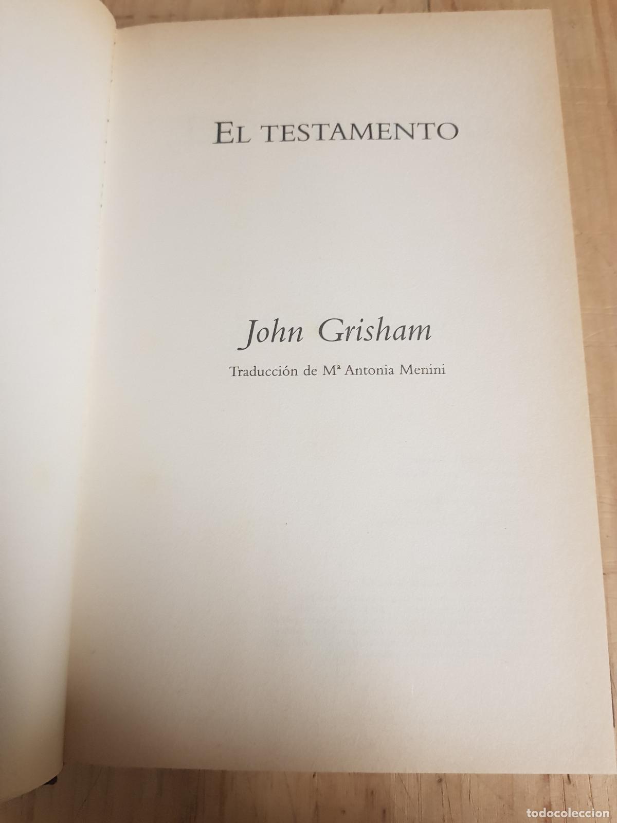 Libros de segunda mano: El testamento - John Grisham - Foto 2