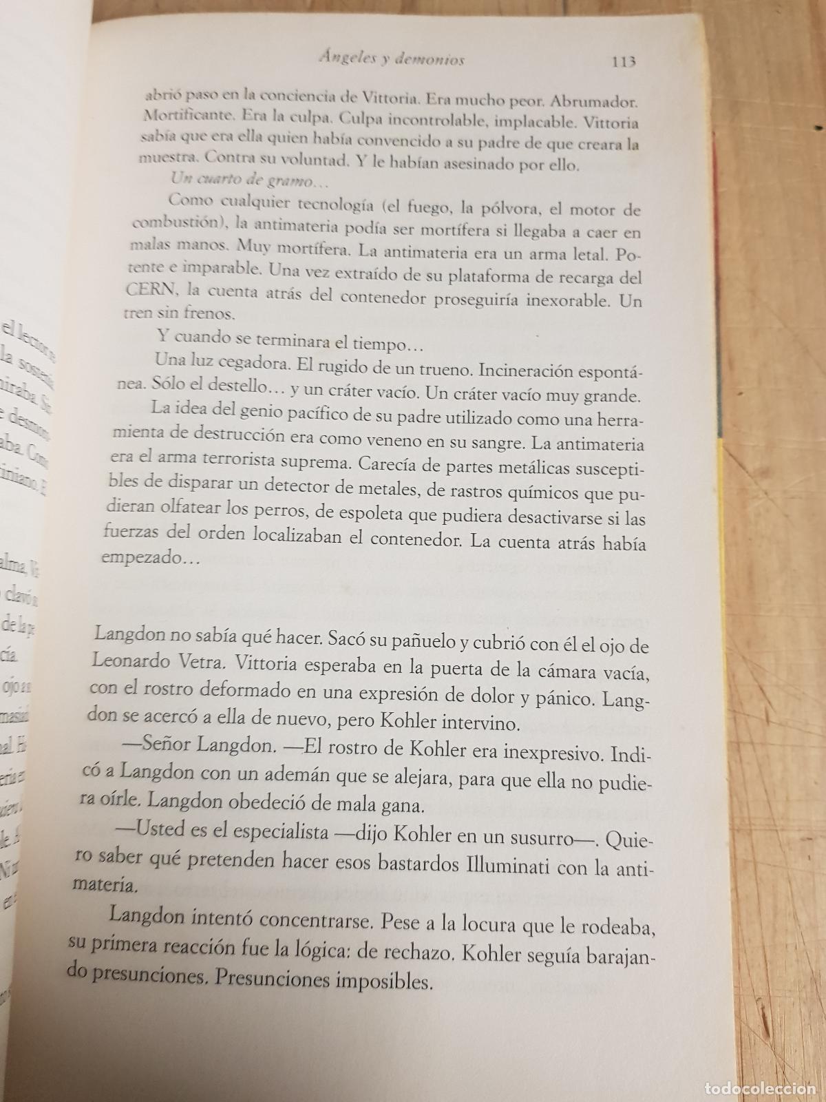 Libros de segunda mano: &Aacute;ngeles y demonios - Dan Brown - Foto 3