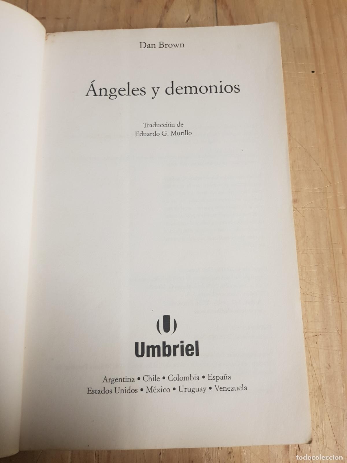 Libros de segunda mano: &Aacute;ngeles y demonios - Dan Brown - Foto 5