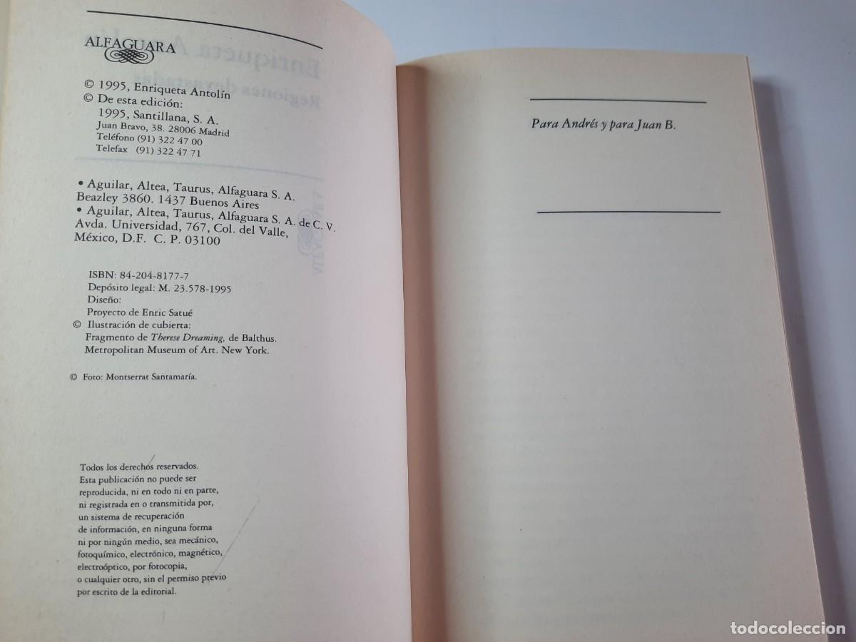 Libros de segunda mano: REGIONES DEVASTADAS - ENRIQUETA ANTOLIN - Foto 2