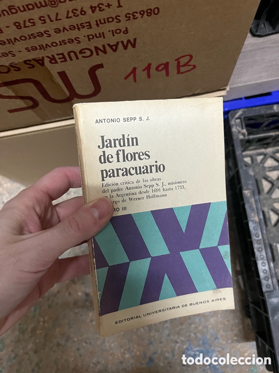 Libros de segunda mano: 119B ANTONIO SEPP S. J. Jard&iacute;n de flores paracuario