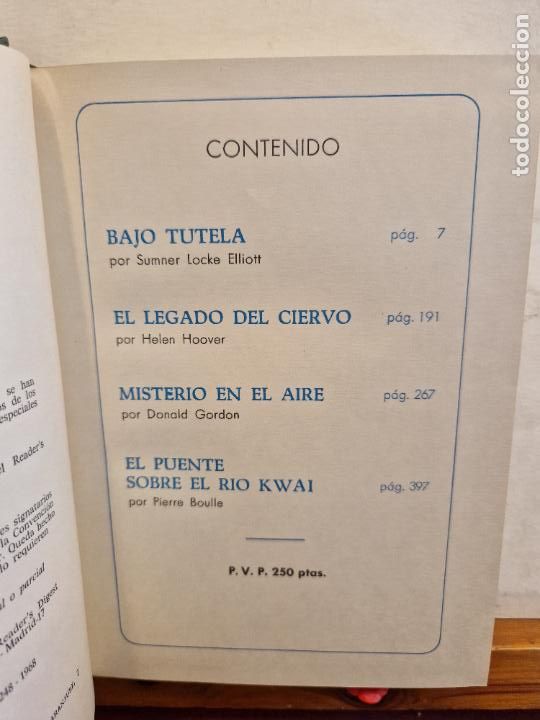 Gebrauchte B&uuml;cher: BIBLIOTECA DE SELECCIONES. BAJO TUTELA. EL LEGADO DEL CIERVO. MISTERIO EN EL AIRE. EL PUENTE SOBRE E